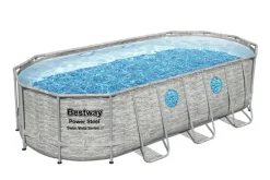 Bestway Pool Komplett-Set Steinwand-Optik 549 x 274 x 122 cm