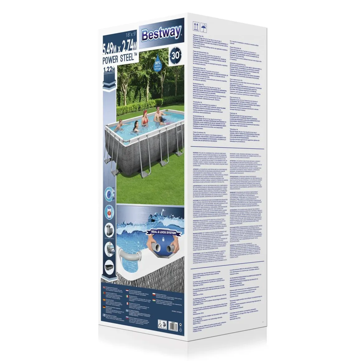 Bestway Pool Komplett-Set 549 x 274 x 122 cm