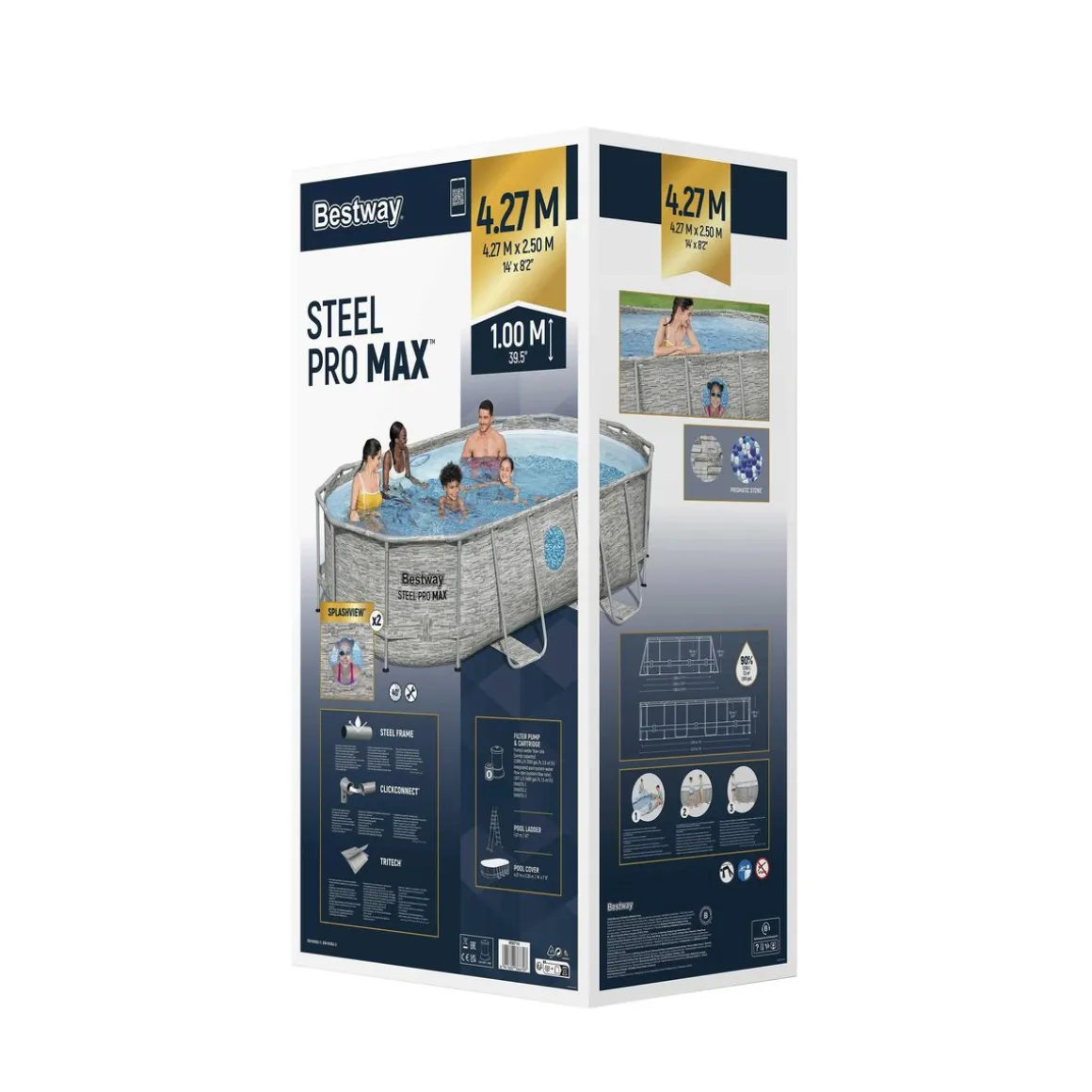 Bestway Pool Komplett-Set 427 x 250 x 100 cm