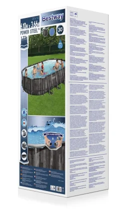 Bestway Pool Komplett-Set 610 x 366 x 122 cm