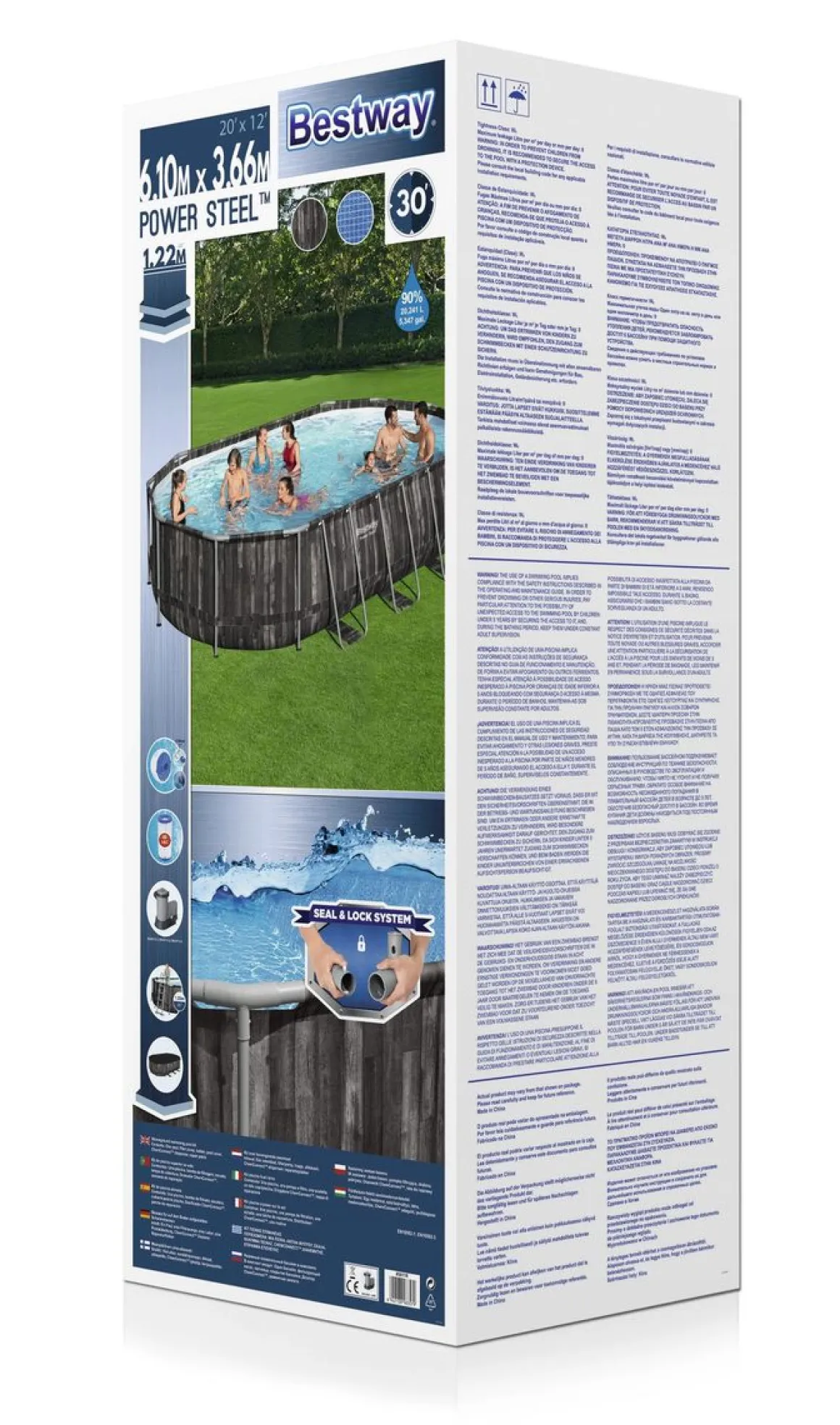 Bestway Pool Komplett-Set 610 x 366 x 122 cm