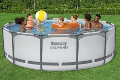Bestway Pool Set hellgrau 366 x 100 cm
