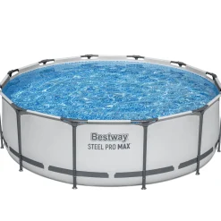 Bestway Pool Set hellgrau 366 x 100 cm