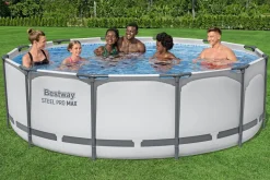 Bestway Pool Set hellgrau 366 x 100 cm