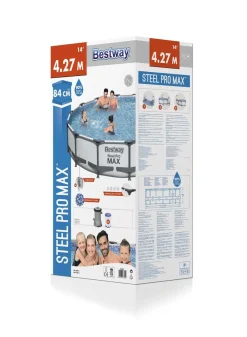 Bestway Pool Set hellgrau 427 x 84 cm