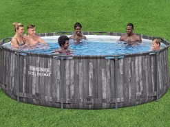 Bestway Pool Set Holz-Optik 366 x 100 cm