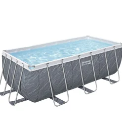 Bestway Pool Set Marmor-Optik 412 x 201 x 122 cm