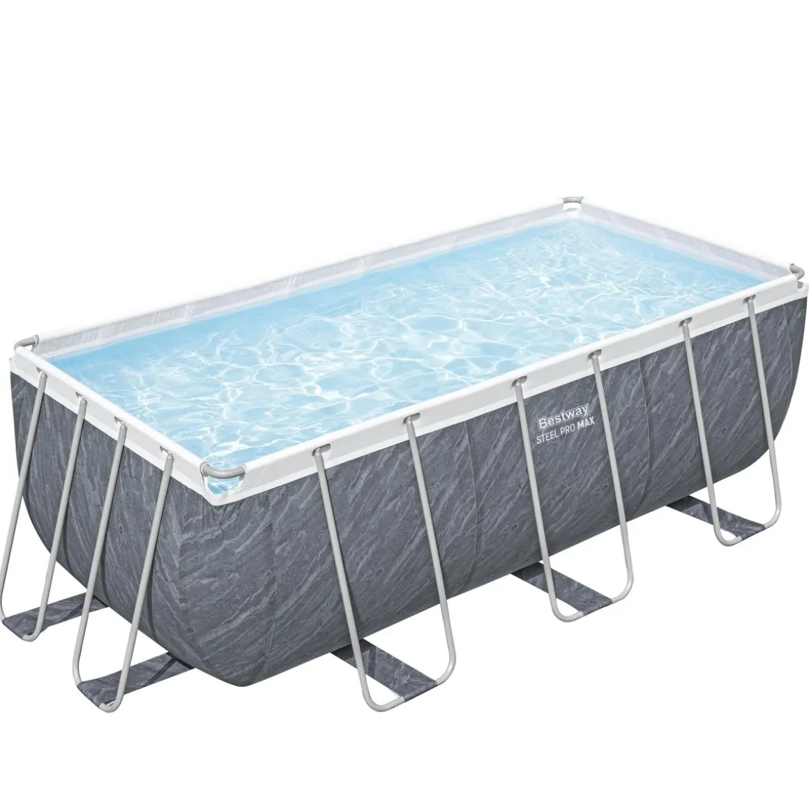 Bestway Pool Set Marmor-Optik 412 x 201 x 122 cm