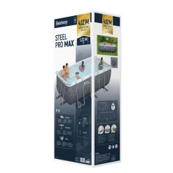 Bestway Pool Set Marmor-Optik 412 x 201 x 122 cm