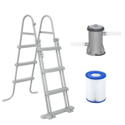 Bestway Pool Set Marmor-Optik 404 x 201 x 100 cm