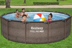 Bestway Pool Set Rattan-Optik 366 x 100 cm