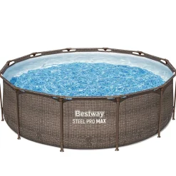 Bestway Pool Set Rattan-Optik 366 x 100 cm