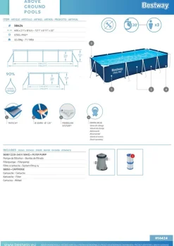 Bestway Pool Set 400 x 211 x 81 cm