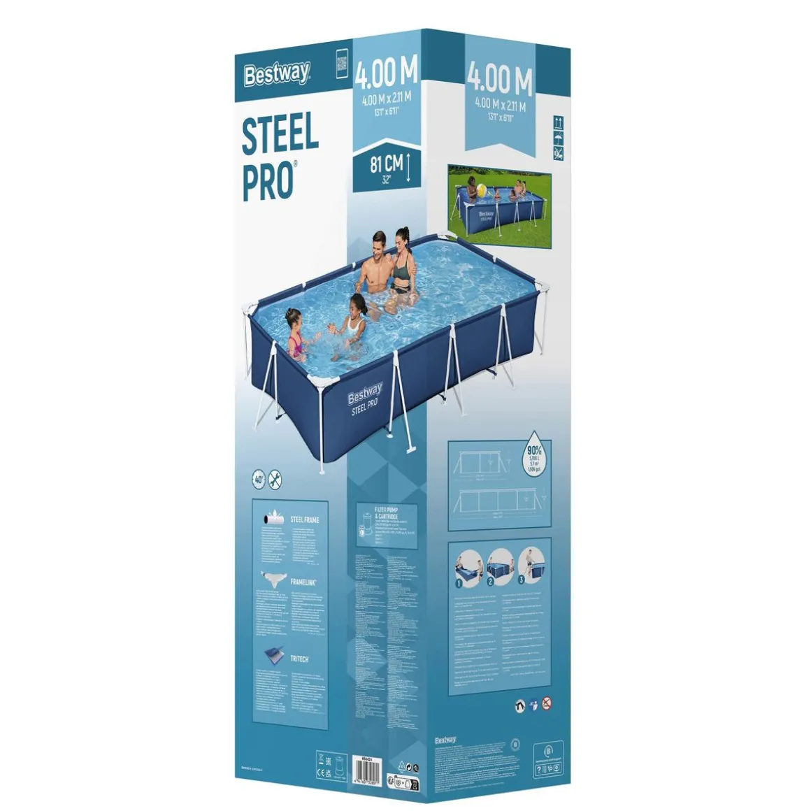 Bestway Pool Set 400 x 211 x 81 cm