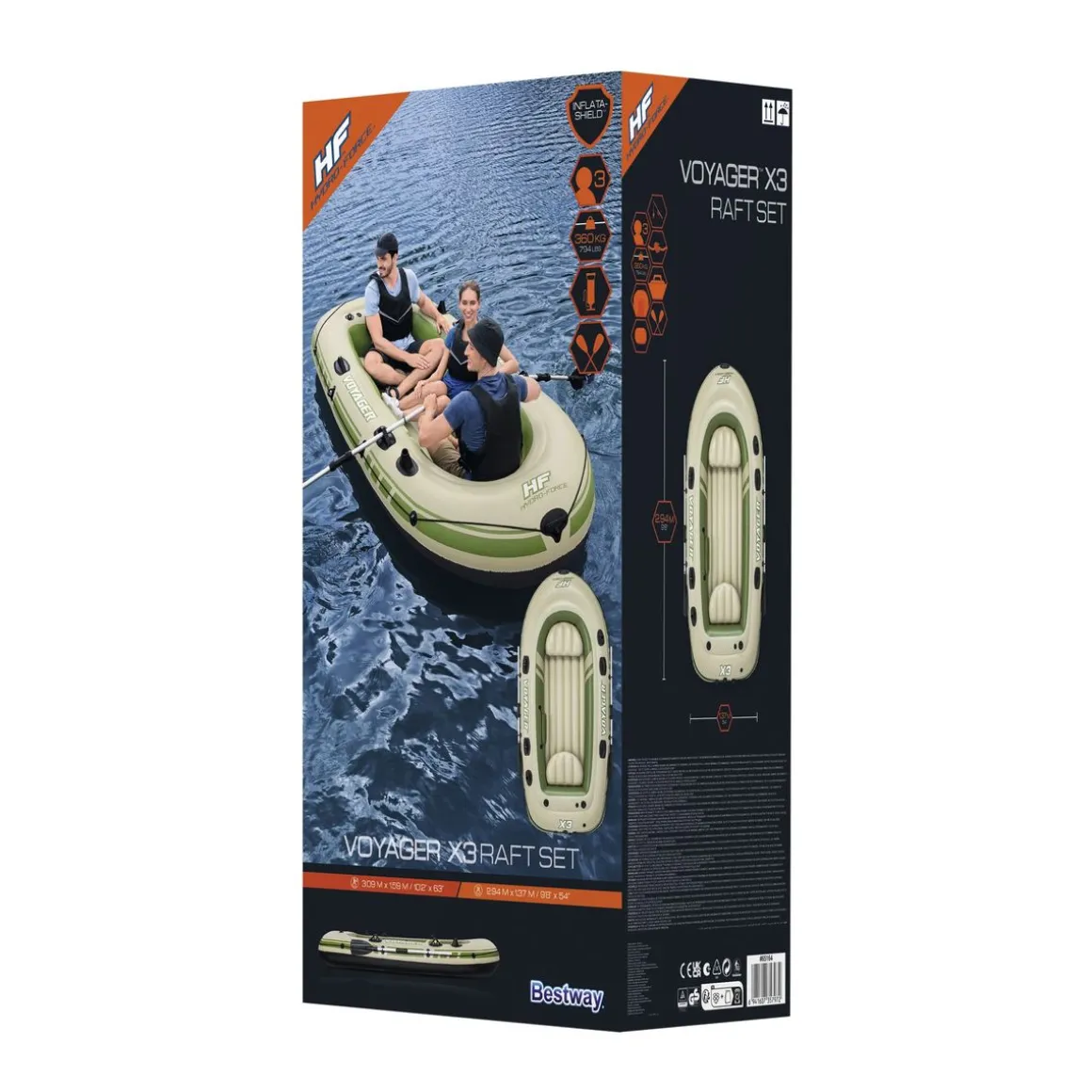 Bestway Schlauchboot VOYAGER X3 294 cm
