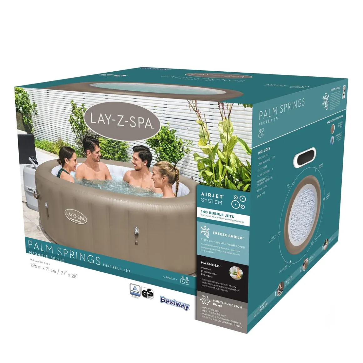 Bestway Whirlpool Lay-Z-Spa PALM SPRINGS 6 Personen