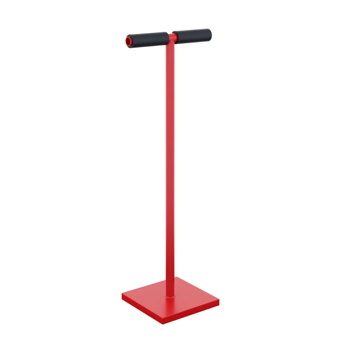Betonstampfer Eisen 20 x 20 cm rot/schwarz