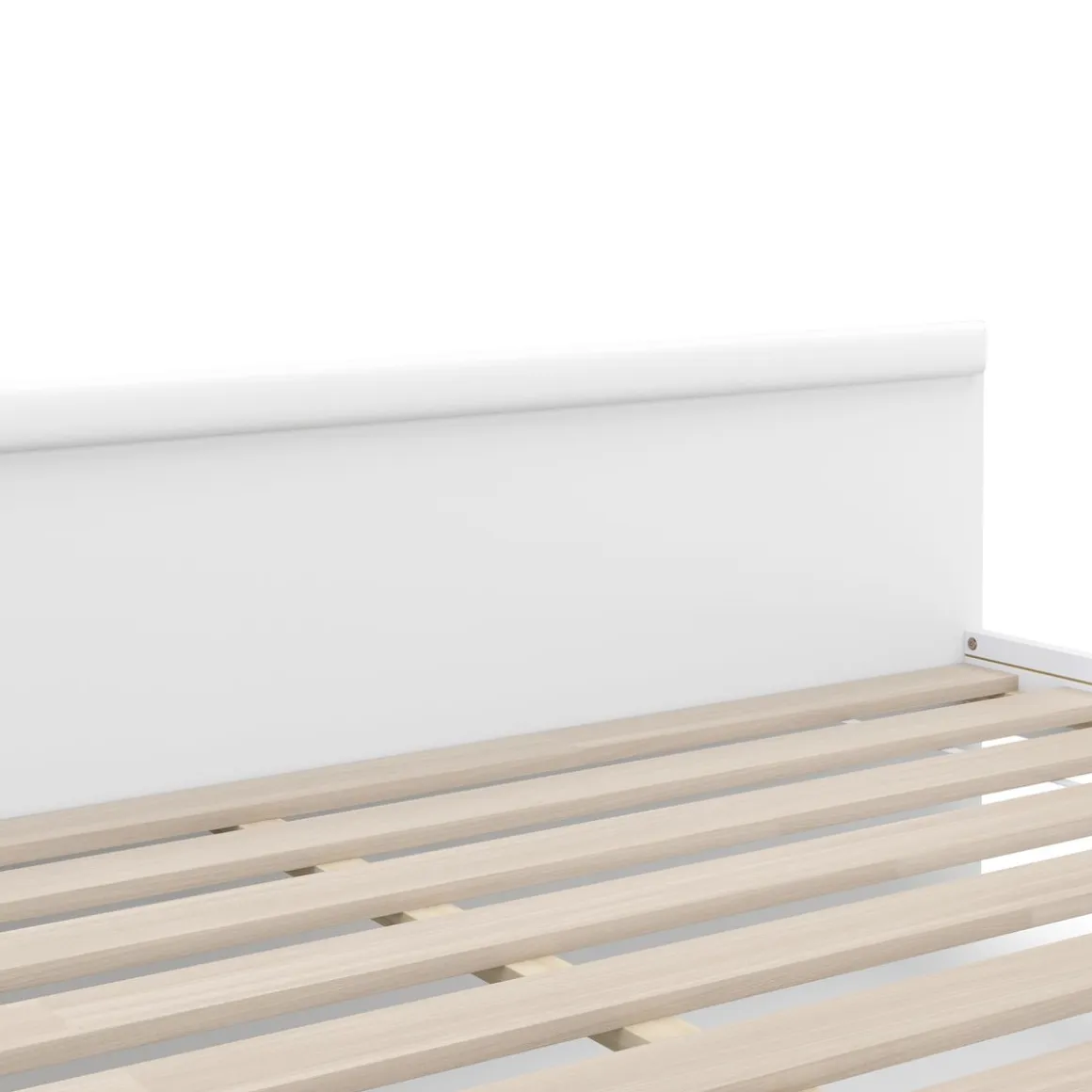 Bett Holz BELLA mit Stauraum und Schubladen 160 x 200 cm weiss