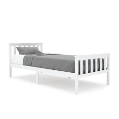 Bett Holz EMILY 90 x 200 cm weiss