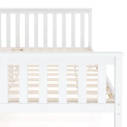 Bett Holz EMILY 180 x 200 cm weiss