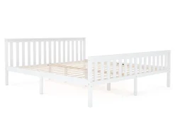 Bett Holz EMILY 180 x 200 cm weiss