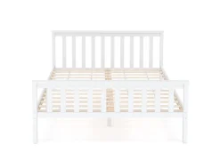 Bett Holz EMILY 140 x 200 cm weiss
