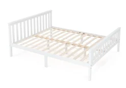 Bett Holz EMILY 160 x 200 cm weiss