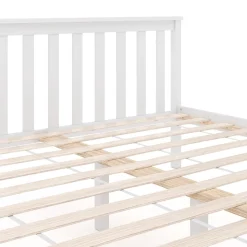 Bett Holz EMILY 160 x 200 cm weiss