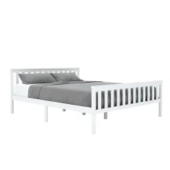 Bett Holz EMILY 160 x 200 cm weiss