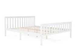 Bett Holz EMILY 160 x 200 cm weiss