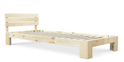 Bett Holz JAYDEN 90 x 200 cm nature