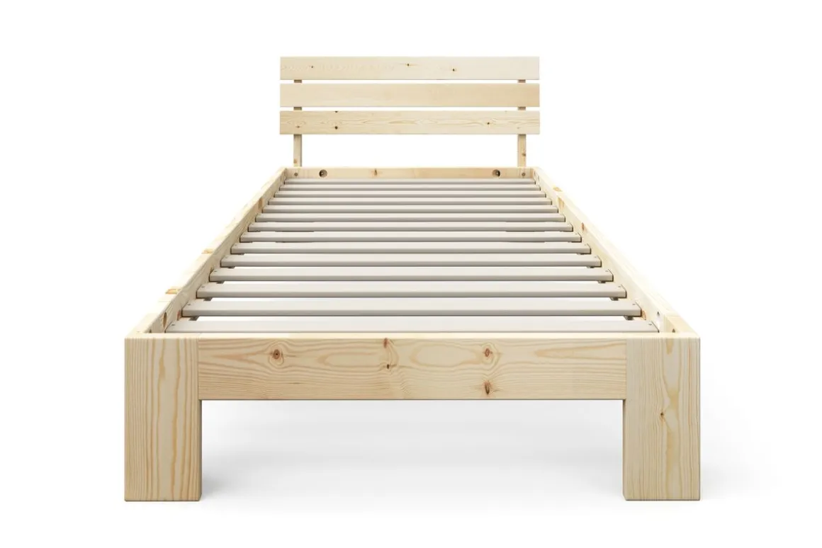 Bett Holz JAYDEN 90 x 200 cm nature