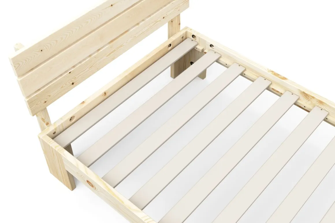 Bett Holz JAYDEN 90 x 200 cm nature