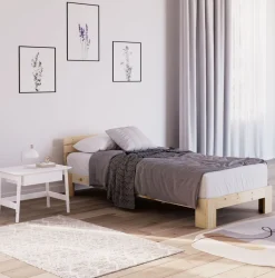 Bett Holz JAYDEN 90 x 200 cm nature