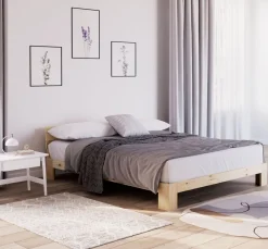 Bett Holz JAYDEN 160 x 200 cm nature