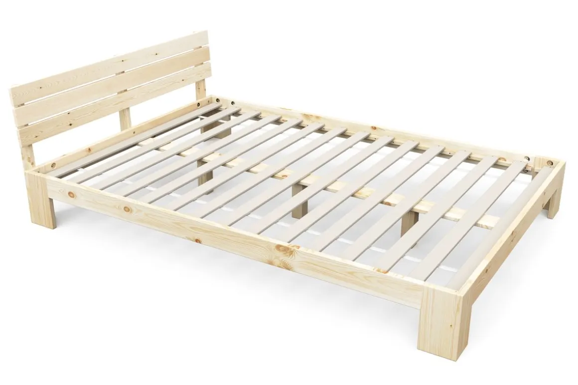 Bett Holz JAYDEN 140 x 200 cm nature