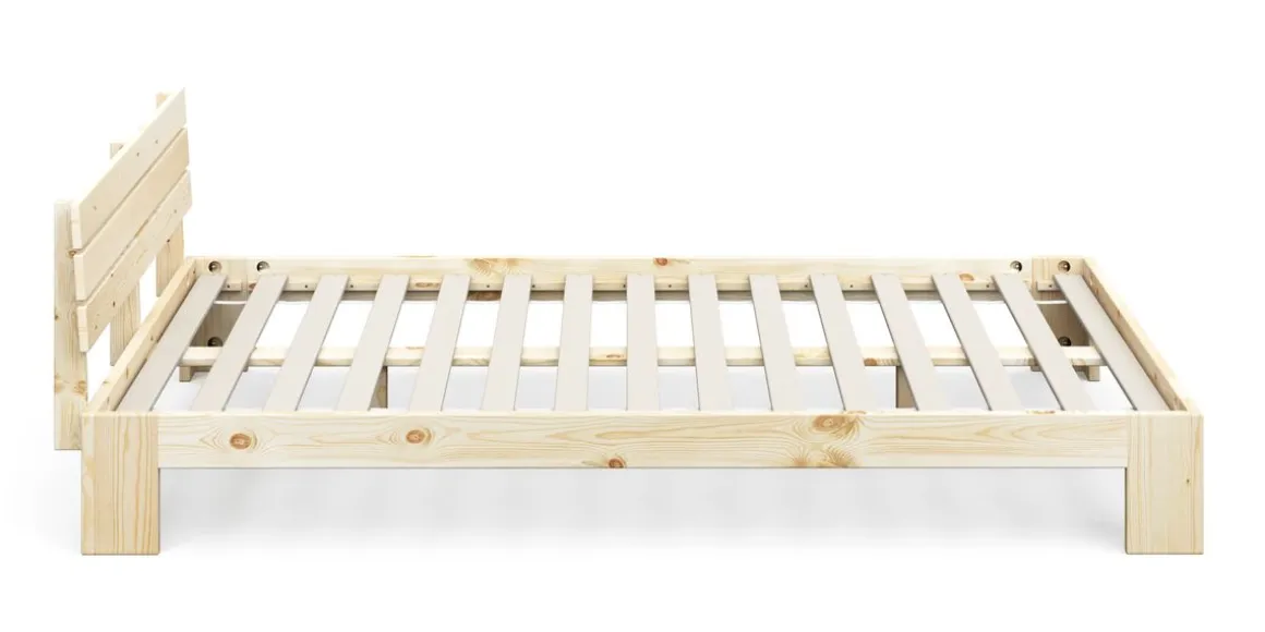 Bett Holz JAYDEN 140 x 200 cm nature