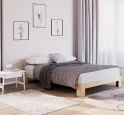 Bett Holz JAYDEN 140 x 200 cm nature