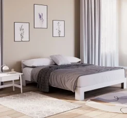 Bett Holz JAYDEN 160 x 200 cm weiss