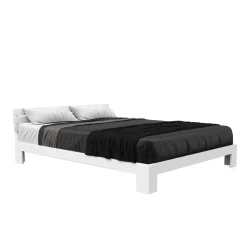 Bett Holz JAYDEN 160 x 200 cm weiss