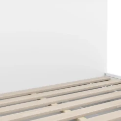 Bett Holz MARGARET mit Stauraum und Schubladen 140 x 200 cm weiss