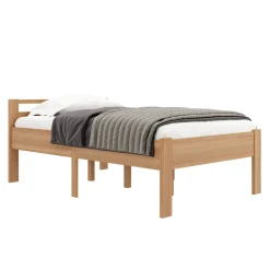 Bett Holz SHERWOOD 120 x 200 cm natur