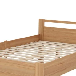 Bett Holz SHERWOOD 120 x 200 cm natur