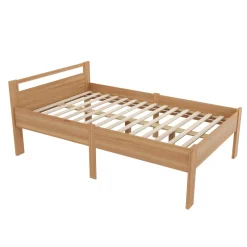 Bett Holz SHERWOOD 120 x 200 cm natur