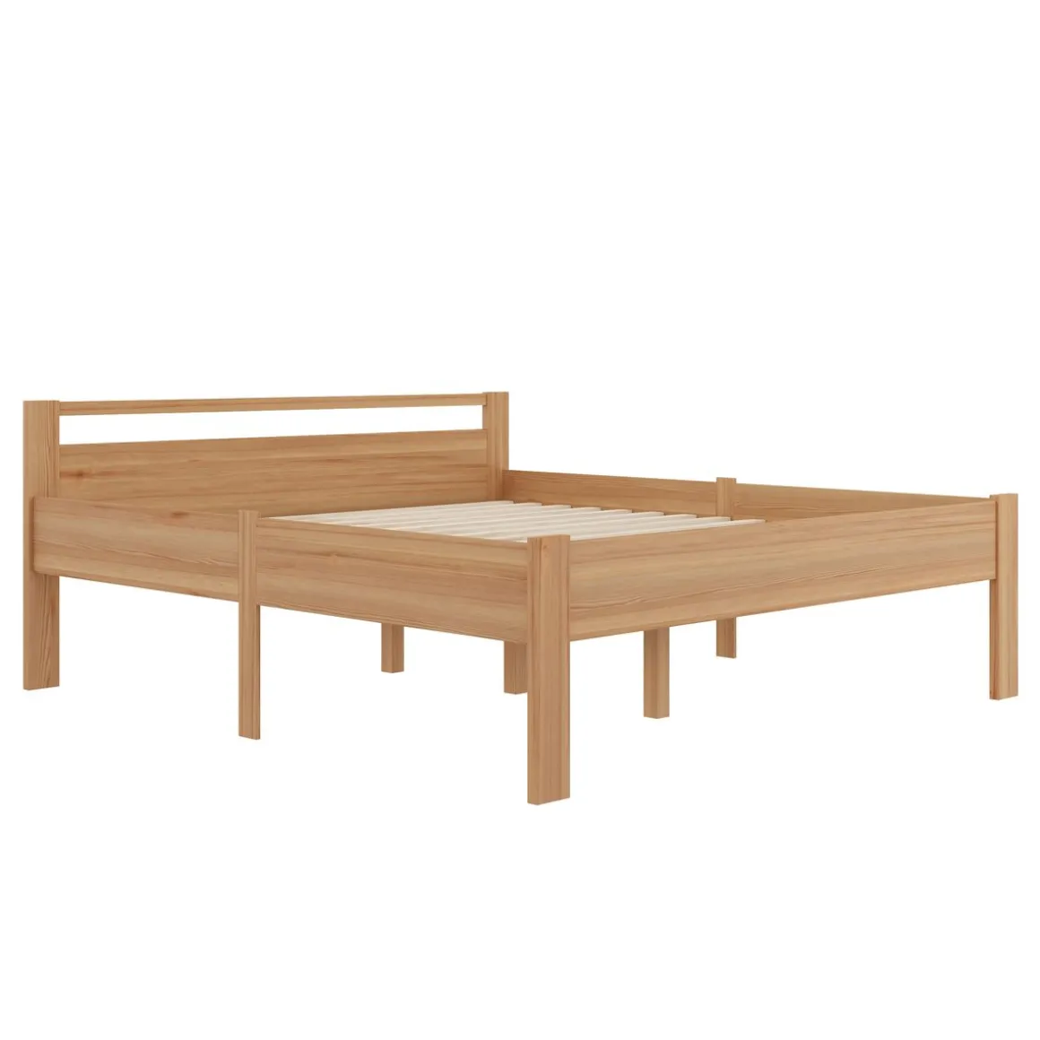 Bett Holz SHERWOOD 180 x 200 cm natur