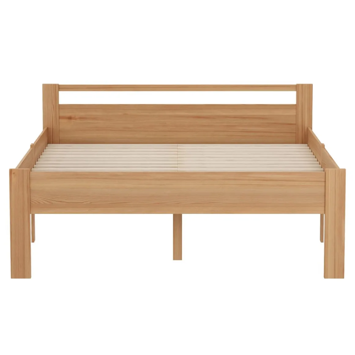 Bett Holz SHERWOOD 160 x 200 cm natur