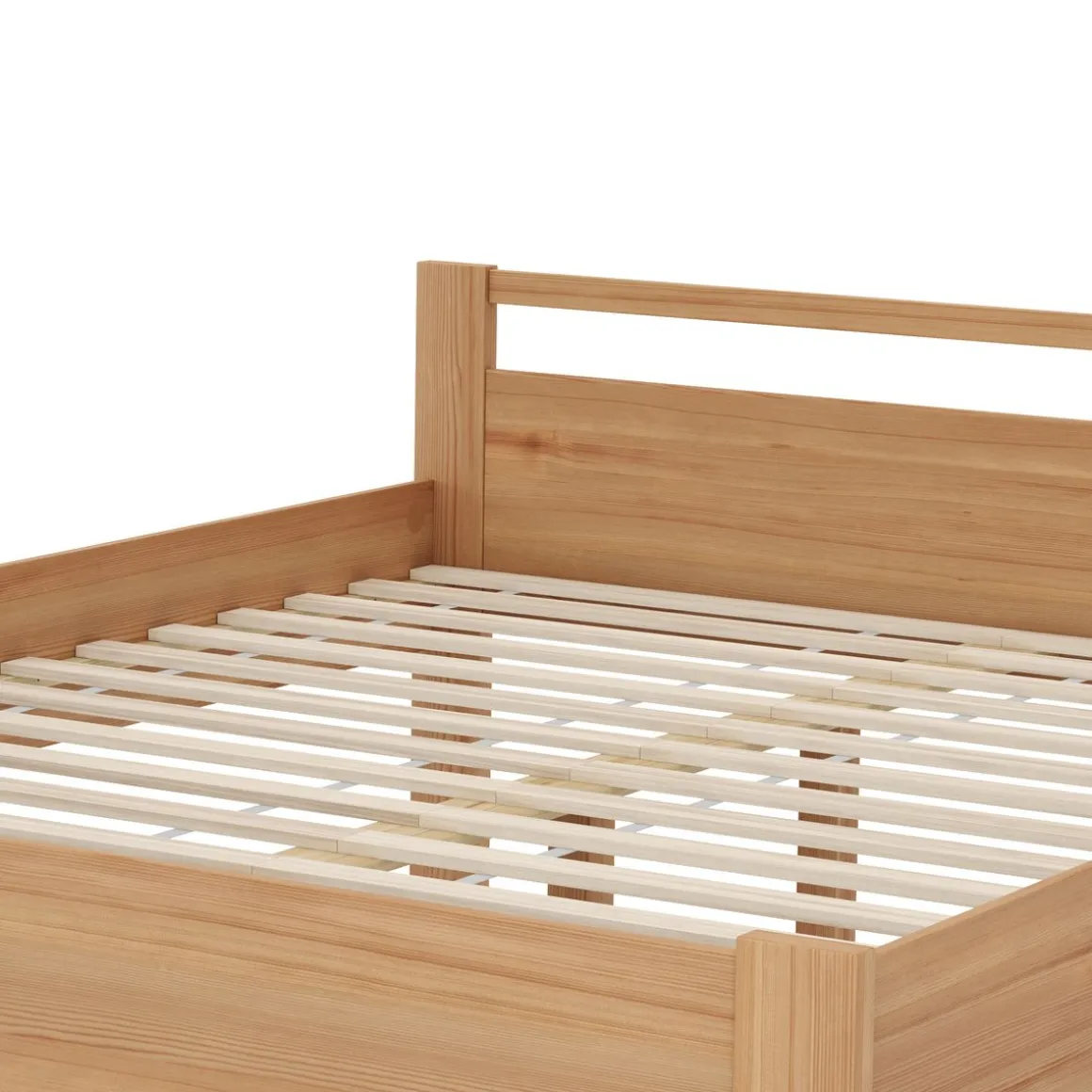 Bett Holz SHERWOOD 160 x 200 cm natur