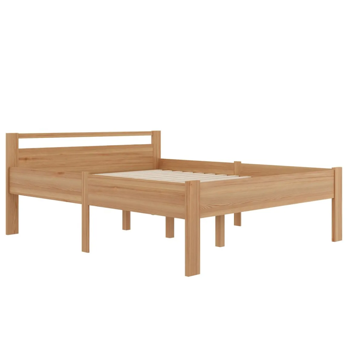 Bett Holz SHERWOOD 160 x 200 cm natur