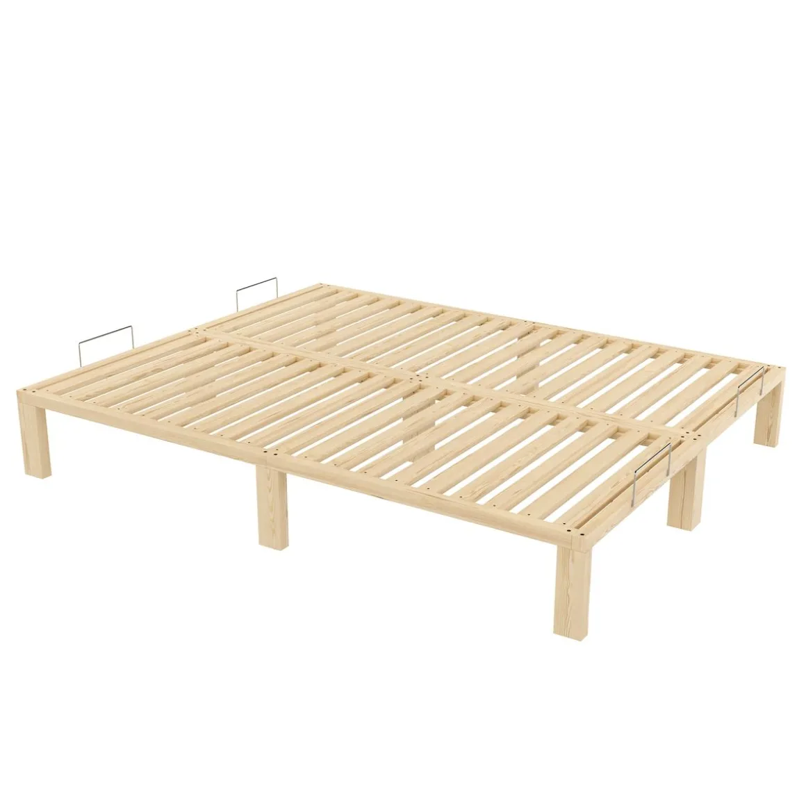 Bett Holz WEYBURN 160 x 200 cm natur