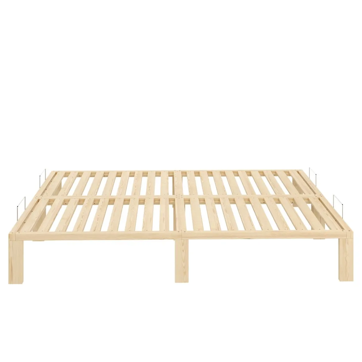 Bett Holz WEYBURN 160 x 200 cm natur